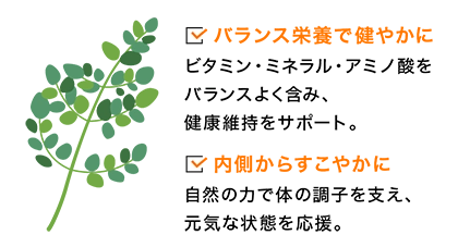 バランス栄養で健やかに